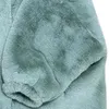 ロータロ冬の長い特大の暖かい柔らかいふわふわの毛皮のコート女性のドロップショルダー長袖カジュアル緩い韓国のファッション211123
