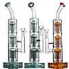 Triple Arm Trees Perc Bongs Rohrbong Dicke Basis Dab Rig mit 14mm Schüsselgelenk Kostenloser Versand