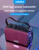 X9 60W High Power Portable Outdoor Bluetooth-kompatibel högtalare BT5.0 HIFI Vattentät Subwoofer Bass Column högtalare med mikrofon