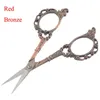 2021 Cross Stitch Bronze Europeia Retro Clássico Vintage Antique Artesanato Costura Tailor Scissor Handicraft DIY Ferramenta