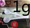 도매 1000pcs 전문 흰색 플라스틱 5 그램 5g 국자 / 숟가락 음식 / 우유 / 세척 분말 / 의학 측정 # 172