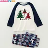 Familj Jul Pyjamas Set Moose Vuxna Kvinnor Kids Julhjort Nightwear Pyjamas Matchande Familj Outfits 210713