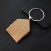 Wood 12pcs/set Useful Small Blank Keychain Pendants Hanging Design Keychain Pendant Long Lasting for Handbag H0915