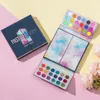 105 Geperst Poeder Oogschaduw Palet Oogschaduw Volledige Kleur Fleur Shimmer Mat Gemakkelijk te Dragen Schoonheid Geglazuurd Pastel Paradijs Make-up Pallet