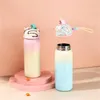 NEW360ml Insulated Vacuum Flask Thermal Milk Coffee Stainless Steel Thermos Cartoon Ice Cream Shaped Lids Water Bottles EE0121