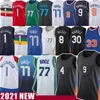 Luka Doncic Zion Kemba Walker Williamson Basketbal Jersey RJ Barrett Derrick Rose Heren Shirts Julius Randle Patrick Ewing Dirk Nowitzki Jerseys 2021 1 77 8 9 4 30 33 41