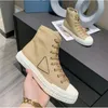 Designer Sneakers Wheel Cassetta Flache Schuhe Damen High Top Stoff Runner Trainer Freizeitschuh Canvas Stitching Lerren Trainer