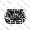 Black Plaid Dog Bed Kennele Drukuj Pet Nest Pens Małe duże psy Kennel łóżka