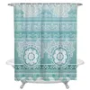 Douche gordijnen mandala gordijn decoratieve waterdichte polyester stof badkamer met haken huis baddecor