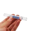 Clear 4Inch One Hitter Glass Pipe 100mm klart glasrör för rökning Tobak Dry Herb Oil Burner Handrör Hokah Accessories8899202