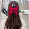 Koreanische große Schleife Perle Haarklammern Mädchen Mode Haarspangen Haarspangen Frauen Haar-Accessoires