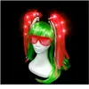 Light Up Trecce Crown Noodle Band Capelli Lampeggiante Tubo Fabands Donne Girls Rave Glow Birthday Costume di compleanno L Qylhjc