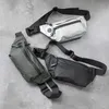 Vattentät man midja väska mode bröstpaket utomhus sport crossbody väska casual resa unisex bum bälte väska 210708