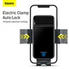 Baseus Magnetic Car Phone Holder Solar Power Wireless Car Mount Stand携帯電話ホルダー用iPhone 12 13 Samsung Car Holder4348270
