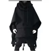 Men's Jackets 2022 Fashion Long Hooded Jacket Coat Personalized Shawl Top Fall Winter