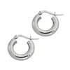 SHANICE Ins S925 en argent Sterling clou épais Tube rond cercle Hiphop Rock grosses petites boucles d'oreilles pour les femmes