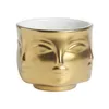 Personlighet MAN FACE Flower Vase Home Decoration Accessories Modern keramisk vas för Flowers Pot Planters Stöd hela4185972