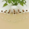 50PCS / Parti 22 * ​​60mm 12ml Storage Glasflaskor med Cork Stoppar Hantverk Småburkar Transparent Tom Glasburk Mini Bottle Gift 211101