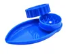 Plastic Herb Grinder Tray 40MM Smoking Tobacco Grinders Roll Combo All In One 2 Parts Abrader Crusher Tool Accessories