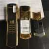 Unlocked Luxury Gold classical Signature Phones Slider dual sim card GSM Mobile Phone stainless steel body bluetooth 8800 metal Ceramics Cellphone