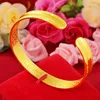 Bangle Vietnam Sand Gold Opening For Women Great Wall Pattern Bracelet Copper Plated Frosted Fashion Jewelry