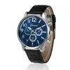 Orologi da polso Uomo Argento Nero Business Orologi al quarzo Cinturino in vera pelle Orologio moda casual Relogio Masculino Orologio di lusso