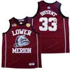 Custom Bryant #33 Lower Merion Basketball Jersey High School Championship Cucite S-3xl Qualsiasi nome e numero di alta qualità