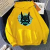 Hoodies dos homens moletons Impacto Xiao máscara de máscara caçador de hoodie gráfico unisex hip hop streetwear manga de manga comprida kpop graff