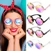 Sunglasses Diffraction Round Party Prism Diffracted Lens EDM Sunglasse