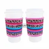 Neoprene Heat Resistant 4mm Thick Insulated Reusable Hot Coffee Cup Sleeves for Coffees and Tea 12oz-24oz Cups