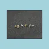 Stud Earrings Jewelry Fashion Starfish Zinc Alloy Sier Plated Earring Marine Biological For Women Wholesale Drop Delivery 2021 Tcs0E