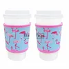 Neoprene Heat Resistant 4mm Thick Insulated Reusable Hot Coffee Cup Sleeves for Coffees and Tea 12oz-24oz Cups