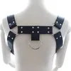 BHs Sets Dessous Leder Harness Männer Einstellbare Fetisch Homosexuell Kleidung Sexuelle Körper Brust Gürtel Strap Punk Rave Kostüme325v