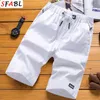 SFABL Herren Shorts Schwarz Solide Sommer Schnell Trocknend Elastische Taille Reißverschluss Tasche Lässige Kurze Hose Männlich Plus Größe 5XL 210713