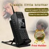 Gratis Houder Nieuwe Ontgrendeld Klassieke Kleine Retro Mobiele Mobiele Telefoon Luidspreker Heldere FlashLigh Powerbank Camera Dual Sim Bluetooth Cellphone