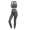 Seamless Fitness Yoga Sports Bra Pants Set Small Dot I-Shaped Vest Yoga kostym