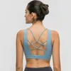 Gym Kleding TWOPSE Plain Bodybuilding Sports Bras Top Vrouwen Sexy Strappy Patded Fitness Workout Yoga Brassiere Naked-Feel Fabriek Maat 4-8