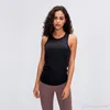 L2027 Yoga Freedom Designer Ligoté Débardeur Yoga Top Couleurs Solides Femmes Mode En Plein Air Yoga Réservoirs Sport Courir Gym Tops Vêtements