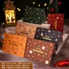 Приветствующие открытки ручной работы с Рождеством мини -олени Ноэль Три Дерев Рождество Год 2023 Подарок открытки для ребенка