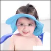 Berretti Baby, maternità Regolabile Neonato Baby Shower Sile Shampoo Protezione per le orecchie Cuffia per bambini Visiera da bagno Cappello Lavaggio per capelli Scudo Drop Consegna 2021