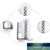 Suction Base Bristle Brush Water Bottle Cleaning Brush For Red Wine Glass And More Bar Kitchen Sink Gray Household Tools Factory price expert design Quality Latest