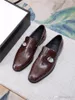 L5 Designer män Äkta läder Krokodil Präglat mönster Loafers Pekade Toe Spänne Slip på Oxford Dress Brogues Platform Shoes 22