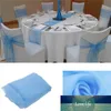 Nappe de Table en Organza à la mode, couverture en tissu transparent doux, nœuds de chaise, décor de mariage, fête de noël, Banquet, Swag, 30x275CM