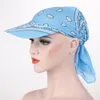 Foulard extérieur chapeau unisexe été couleur bonbon multifonctionnel cajou fleur imprimer amibe crème solaire Bandana casquette