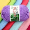 1PC lavorato a maglia COLORATO lavorato a maglia lana artigianale uncinetto 50g cotone di bambù 6PLY morbido 180 metri filato latte lotto maglieria babycare Y211129