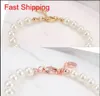 Pulsera con cuentas de perlas en 4 colores, moda popular para mujer, pulsera Obit de diamantes de imitación, regalo para amor, novia, accesorios de joyería de moda