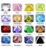 Pierre de zircone cubique multicolore, forme carrée, coupe octangle, pierres précieuses synthétiques en vrac, perles pour bijoux 2x2 ~ 12x12mm AAAAA