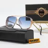 NEUE Herren-Sonnenbrille Mode-Sonnenbrille Designer-Frauen-Punk-Stil Großes quadratisches Metallpaket Rahmendesign Federscharnier UV400-Brille Luxusglas