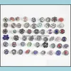 Cazibe bilezik mücevherleri 50pcs/lot 12mm Snap düğmesi karışık stil DIY değiştirilebilir yığın noosa zencefil damla teslimat 2021 ctkvu
