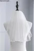 Bridal Veils Whole Two Layer Veil With Comb Wedding Vail Solid Color Soft Tulle Short White Ivory Woman2609